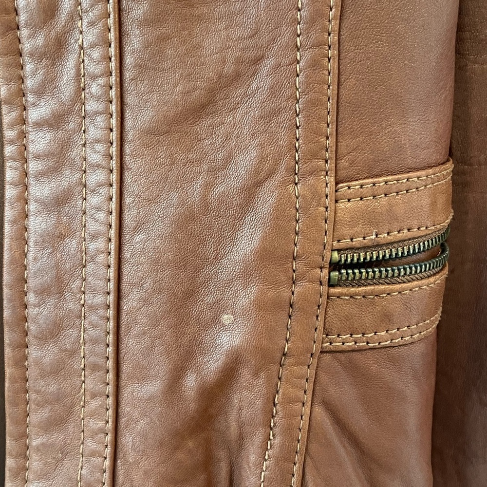 Brown Leather Jacket - image 2
